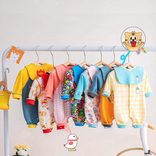 New Baby Long Sleeve Bodysuit Cotton Romper