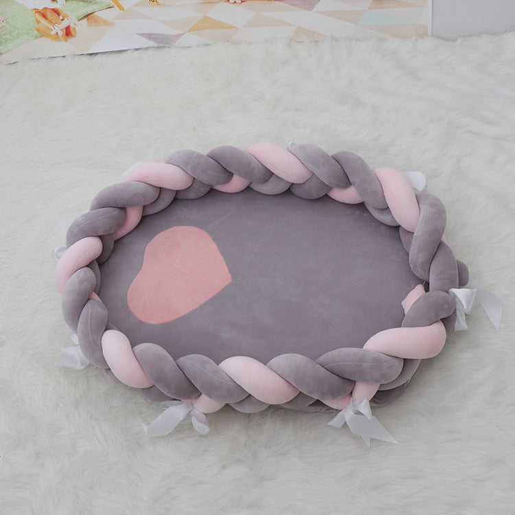 European style woven twist crib