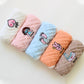5-Pack Cotton Embroidery Square Scarf Cartoon 6-Layer Gauze Baby Edging Handkerchief Baby Nursery Saliva Towel