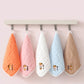 5-Pack Cotton Embroidery Square Scarf Cartoon 6-Layer Gauze Baby Edging Handkerchief Baby Nursery Saliva Towel