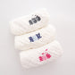 5-Pack Cotton Embroidery Square Scarf Cartoon 6-Layer Gauze Baby Edging Handkerchief Baby Nursery Saliva Towel