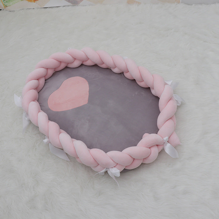 European style woven twist crib