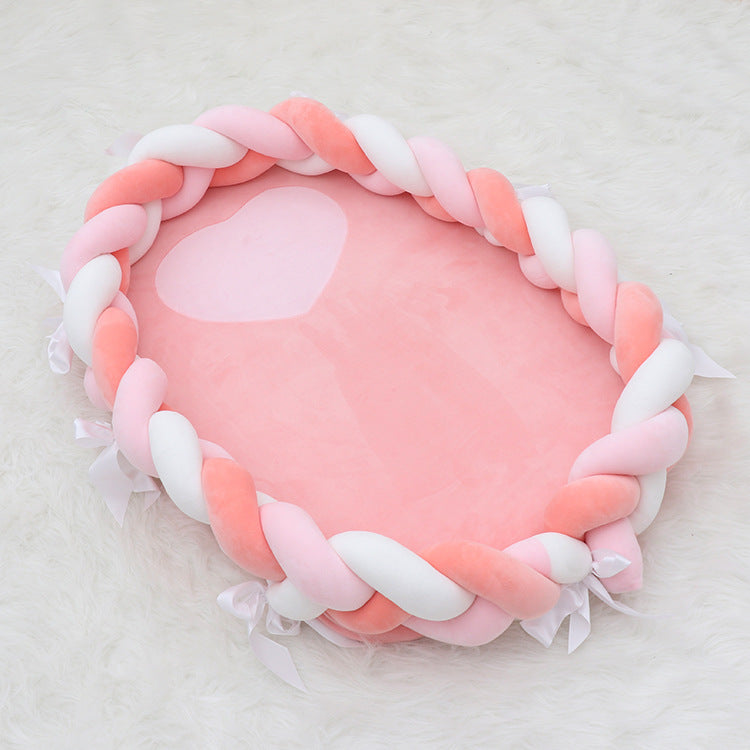 European style woven twist crib