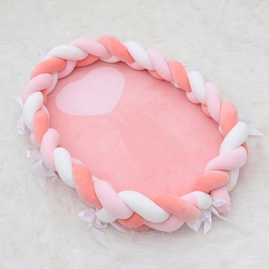 European style woven twist crib