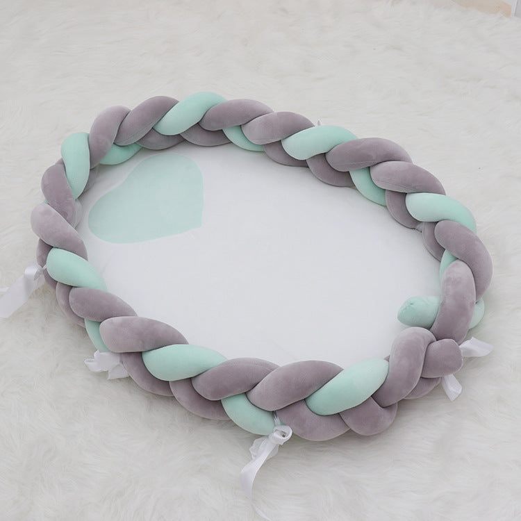 European style woven twist crib