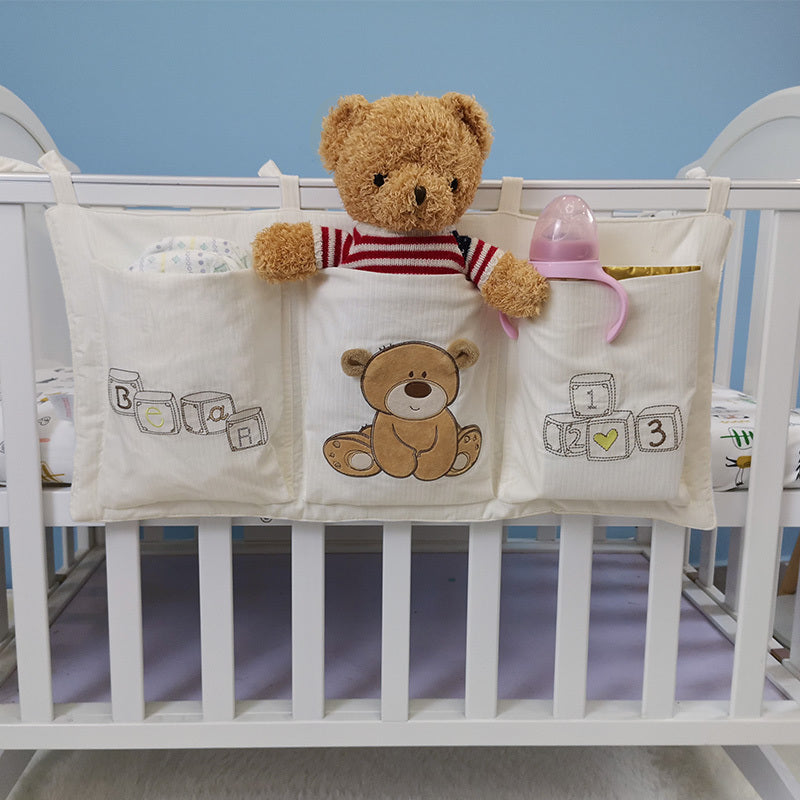 Baby crib cotton storage bag