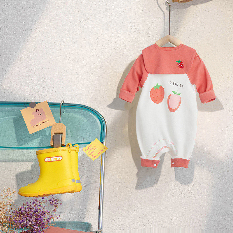 New Baby Long Sleeve Bodysuit Cotton Romper