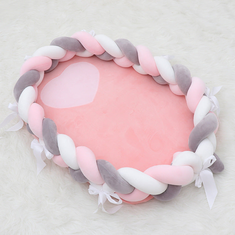 European style woven twist crib