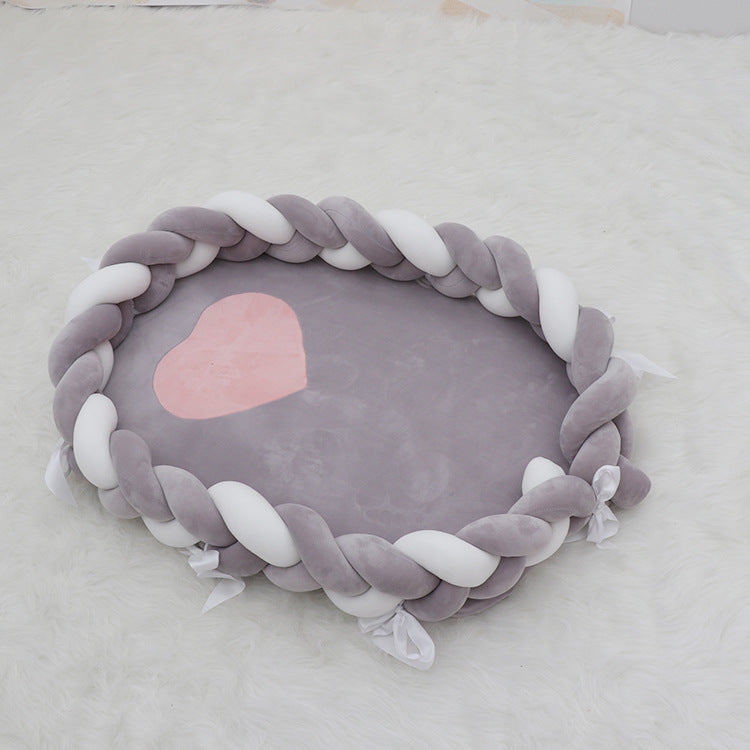 European style woven twist crib