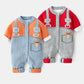 Knitted Double-layer Combed Cotton Baby Bodysuit