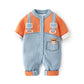 Knitted Double-layer Combed Cotton Baby Bodysuit